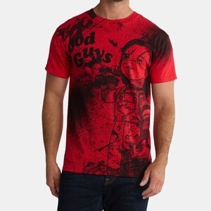 Good Guys Red and Black Graphic Men's T-Shirt